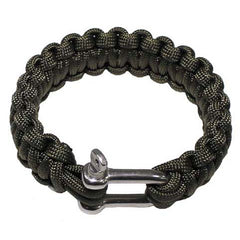 MFH Βραχιόλι Paracord με Μεταλλική Αγκράφα, Λαδί