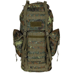 MFH Zaino MOLLE 65L barra in alluminio, bw camo