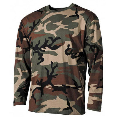 T-shirt Mimetiche a Maniche Lunghe