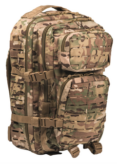 Mil-Tec zaino us Assault Large laser cut, Multitarn, 36l