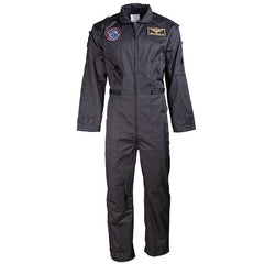 Mil-Tec FLight tuta da bambino con toppe, nera
