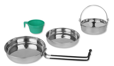 Set di Stoviglie in Acciaio Inox