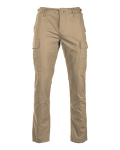 Mil-Tec Pantaloni US BDU slim fit field rip-stop, khaki