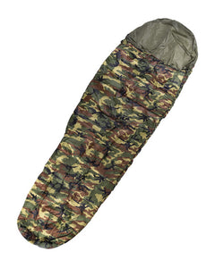 Mil-Tec Commando Sleeping Bag with Bivvy, Woodland
