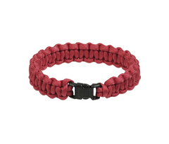 Mil-Tec Survival braccialetto paracord 15mm, rosso