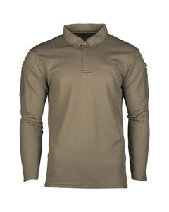 Mil-Tec Polo Tactical a maniche lunghe, oliva