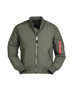 Mil-Tec Giacca Bomber slim US MA1 oliva