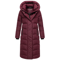 Navahoo Engelsfeder XIV cappotto invernale da donna, wine