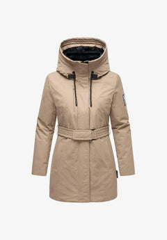 Navahoo Eishauch ženska zimska parka s kapuco, taupe grey