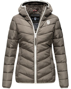 Navahoo ELVA giacca invernale con cappuccio da donna, Grey oliv