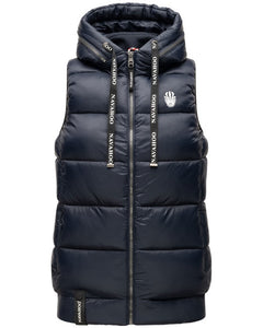 Navahoo KASSIDY gilet con cappuccio da donna, Navy
