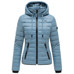 Navahoo Lulana women's transitional jacket with hood, powder blue