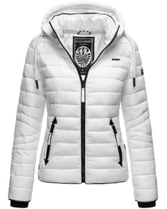 Navahoo Lulana women's transitional jacket with hood, white