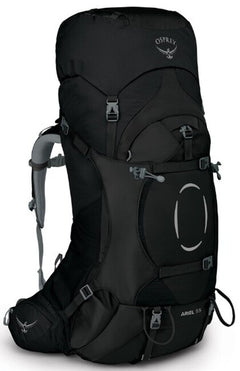 Osprey Ariel 55 II Hiking Backpack, Black