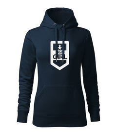 DRAGOWA γυναικείο φούτερ με κουκούλα army girl 320 g/m², σκούρο μπλε