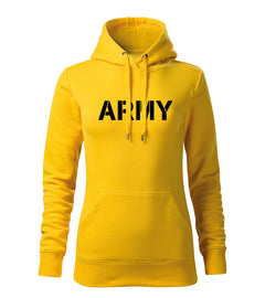 DRAGOWA felpa con cappuccio da donna army 320 g/m², giallo