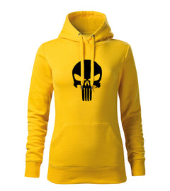 DRAGOWA felpa con cappuccio da donna Punisher 320 g/m², giallo