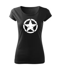 DRAGOWA t-shirt da donna star 150 g/m², nero