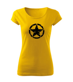 DRAGOWA t-shirt da donna star 150 g/m², giallo