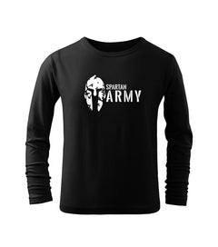 DRAGOWA Spartan παιδικό army μακρυμάνικο μπλουζάκι, μαύρο