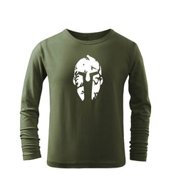 DRAGOWA t-shirt a maniche lunghe per bambini Spartan, verde oliva