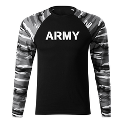 DRAGOWA Fit-T t-shirt a maniche lunghe army 160 g/m², metro