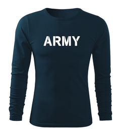 DRAGOWA Fit-T t-shirt a maniche lunghe army 160 g/m², blu scuro