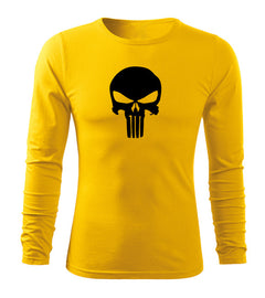 DRAGOWA Fit-T t-shirt a maniche lunghe Punisher 160 g/m², giallo