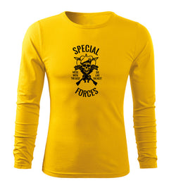 DRAGOWA Fit-T t-shirt a maniche lunghe special forces 160 g/m², giallo