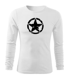 DRAGOWA Fit-T t-shirt a maniche lunghe star 160 g/m², bianco