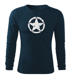 DRAGOWA Fit-T t-shirt a maniche lunghe star 160 g/m², blu scuro