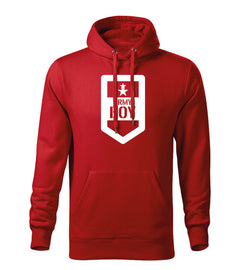 DRAGOWA moški pulover s kapuco army boy 320 g/m², rdeča