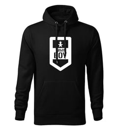 DRAGOWA moški pulover s kapuco army boy 320 g/m², črna