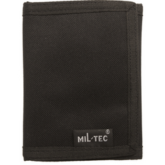 Mil-Tec portafoglio, nero, con chiusura a strappo