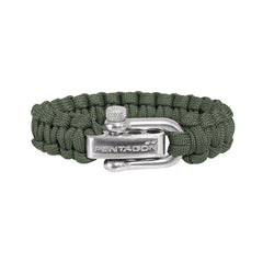 Pentagon paracord zapestnica, zelena