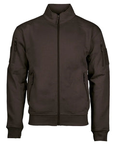 Mil-Tec felpa tattica con zip, nera