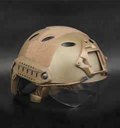 DRAGOWA Tactical Fast PJ taktická helma s okuliarmi Bolt, coyote (bez certifikácie)