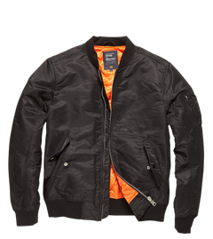 Vintage Industries Welder bomber prehodna jakna, črna