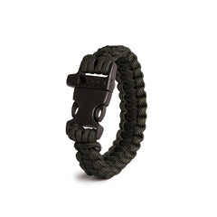 WARAGOD Bazin bracciale con clip in plastica e fischietto, nero