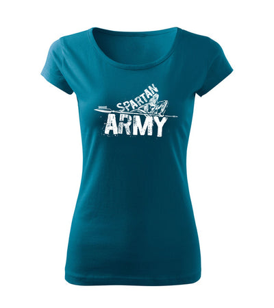 T-shirt a Maniche Corte Spartan Army da Donna