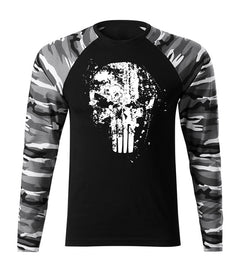 DRAGOWA Fit-T Frank The Punisher μακρυμάνικο μπλουζάκι 160 g/m², Metro