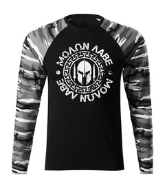 DRAGOWA Fit-T t-shirt a maniche lunghe Molon Labe 160 g/m², Metro