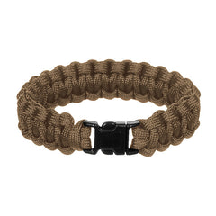 WARAGOD Corna bracciale in paracord con clip in plastica, coyote