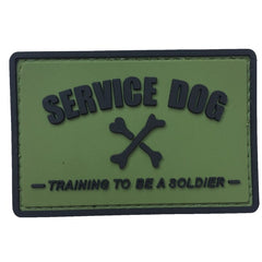 WARAGOD Toppa in PVC per cane da guardia, nera e verde