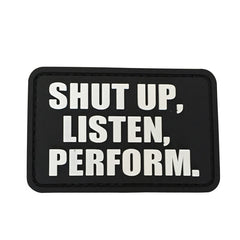 WARAGOD Shut up applicazione in pvc, nero