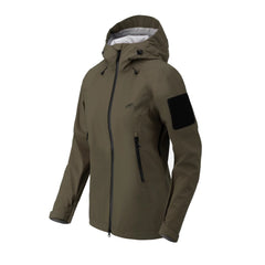 Helikon-Tex SQUALL Hardshell giacca TorrentStretch da donna, Taiga Green