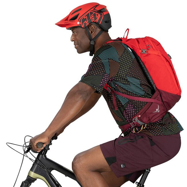 Osprey Siskin zaino da ciclismo 12L, rosso finale