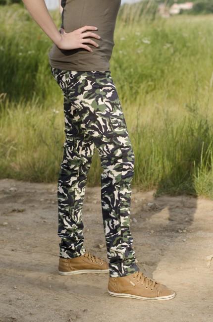 O&T Ping pantaloni da donna, naturale, mimetico