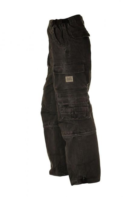 O&T Wales pantaloni cargo da uomo, neri