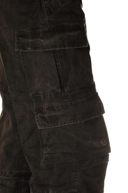 O&T Wales pantaloni cargo da uomo, neri